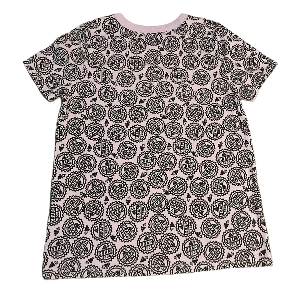 DISNEY UP Grape Soda Cap Lavender & Black Graphic Tee Woman’s Size Small - Picture 3 of 5